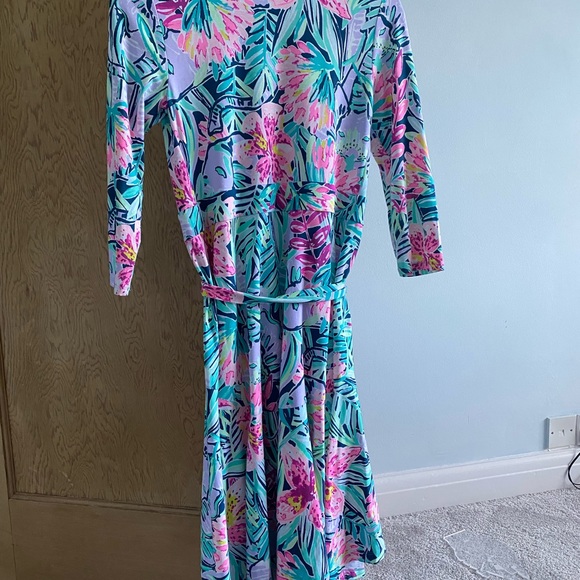 Lilly Pulitzer stretch jersey wrap dress, size 8 UK, new without tags - Picture 3 of 5